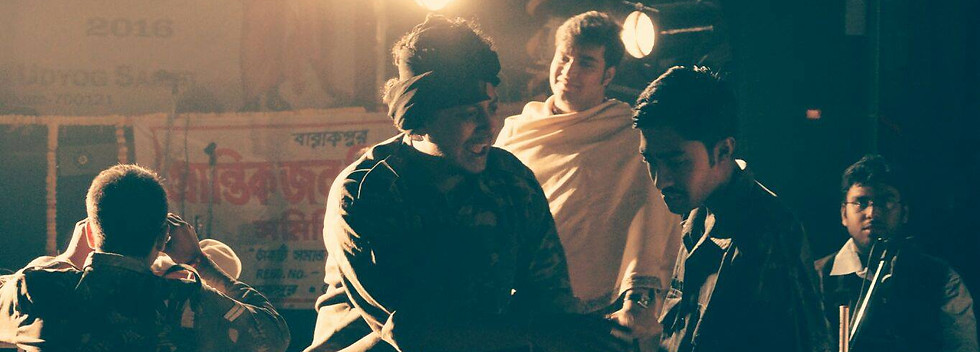 Two tired army officers having a break in the tiring war. A reminiscence of a retired army officer.