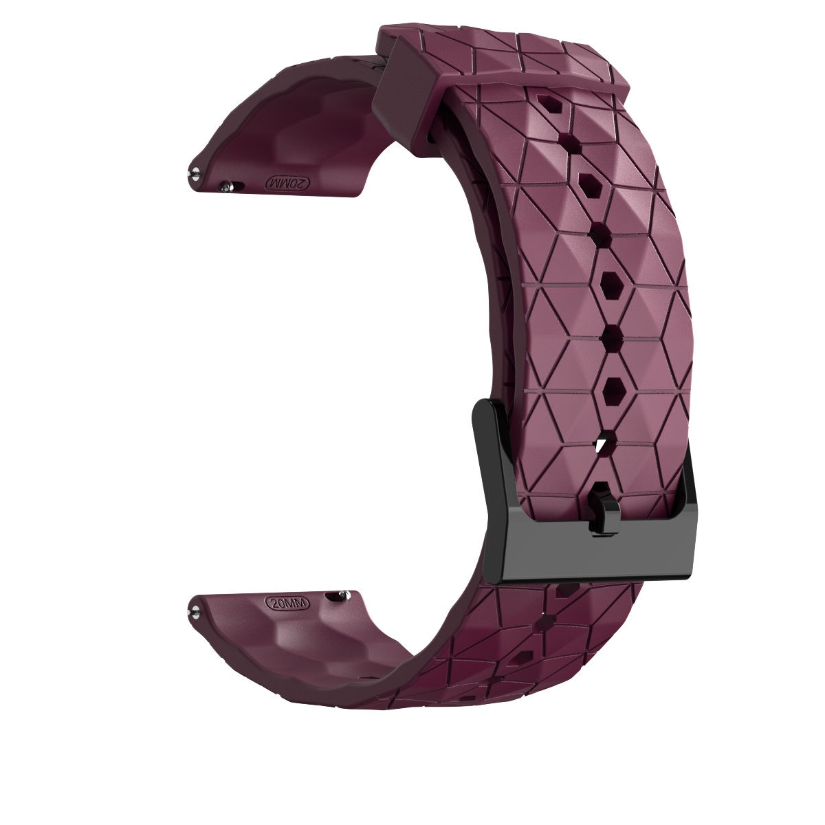 Bracelete 22mm em Silicone : Encarnada