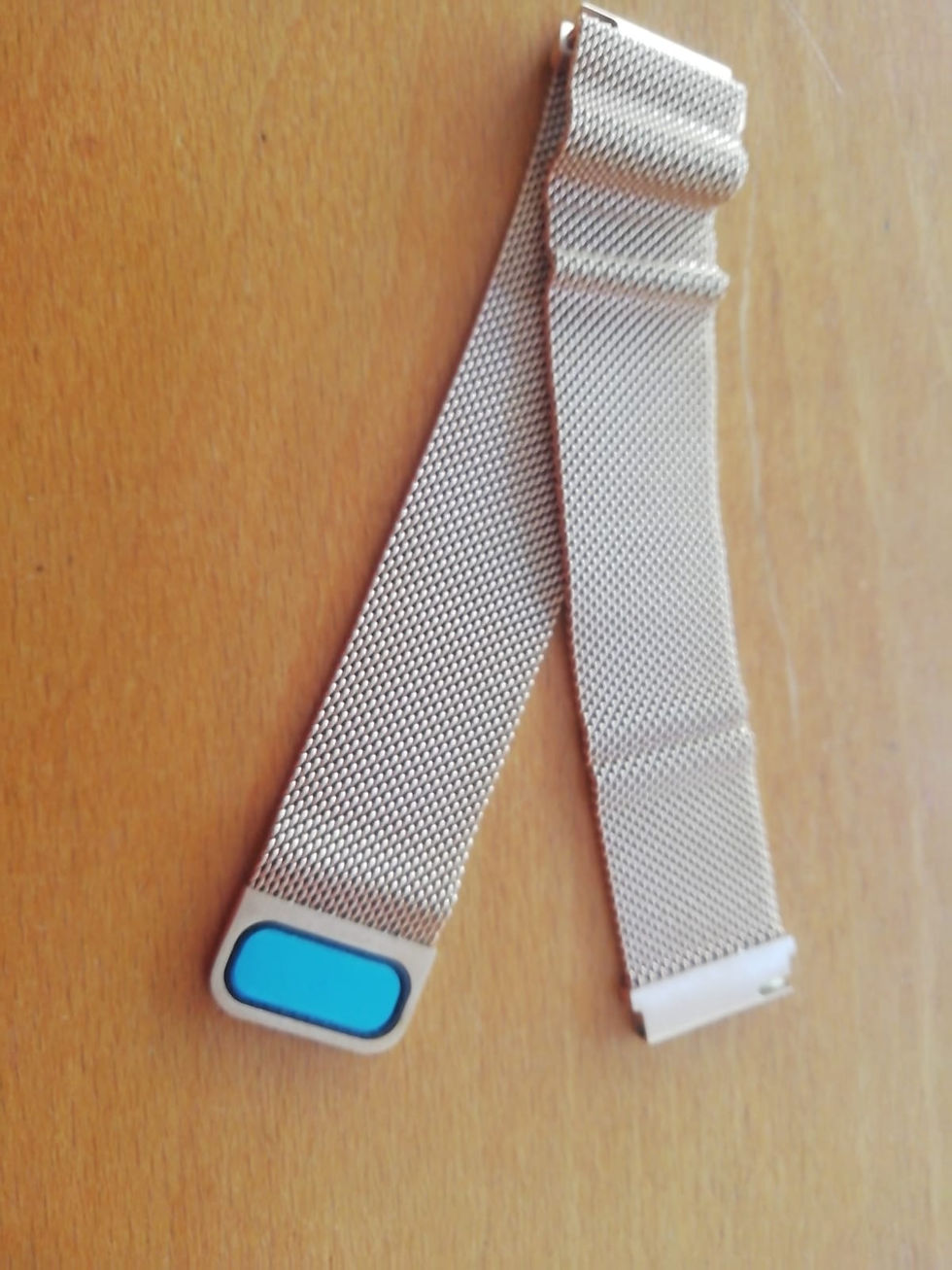 Miniatura: 20mm Bracelete em aço, milanesa, Loop magnética : Dourada