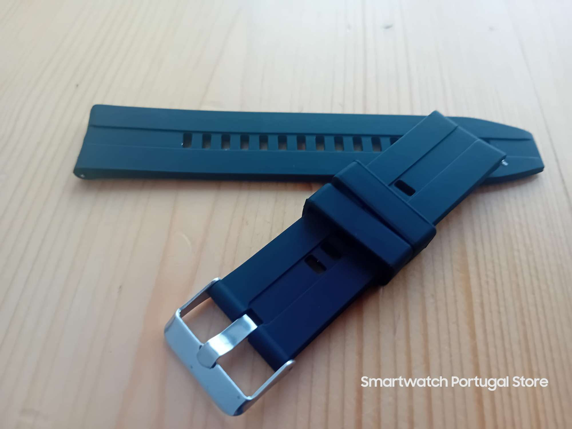 Bracelete 22mm em Silicone : Preta