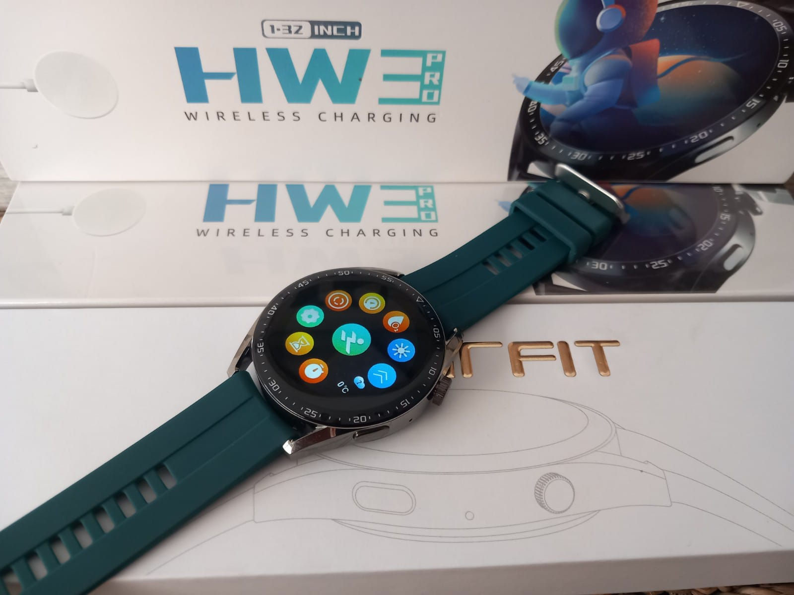 Smartwatch HW3 Pro : silicone Verde