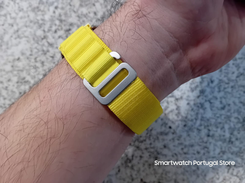 Miniatura:  Bracelete 22mm em nylon Alpine : Amarela