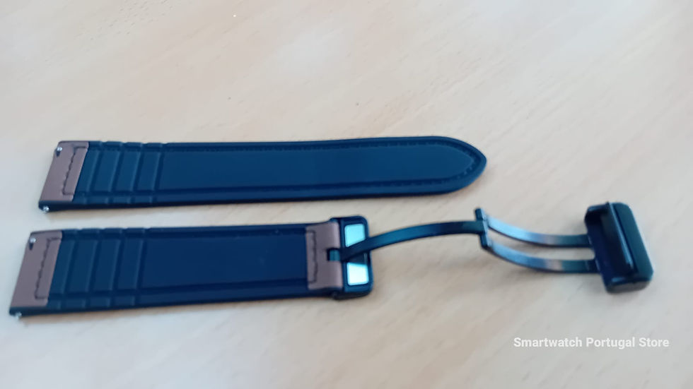 Miniatura: Bracelete em pele, fecho báscula, magnético : Castanha