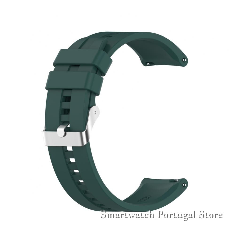 Bracelete 22mm em silicone, Watch GT : Verde militar