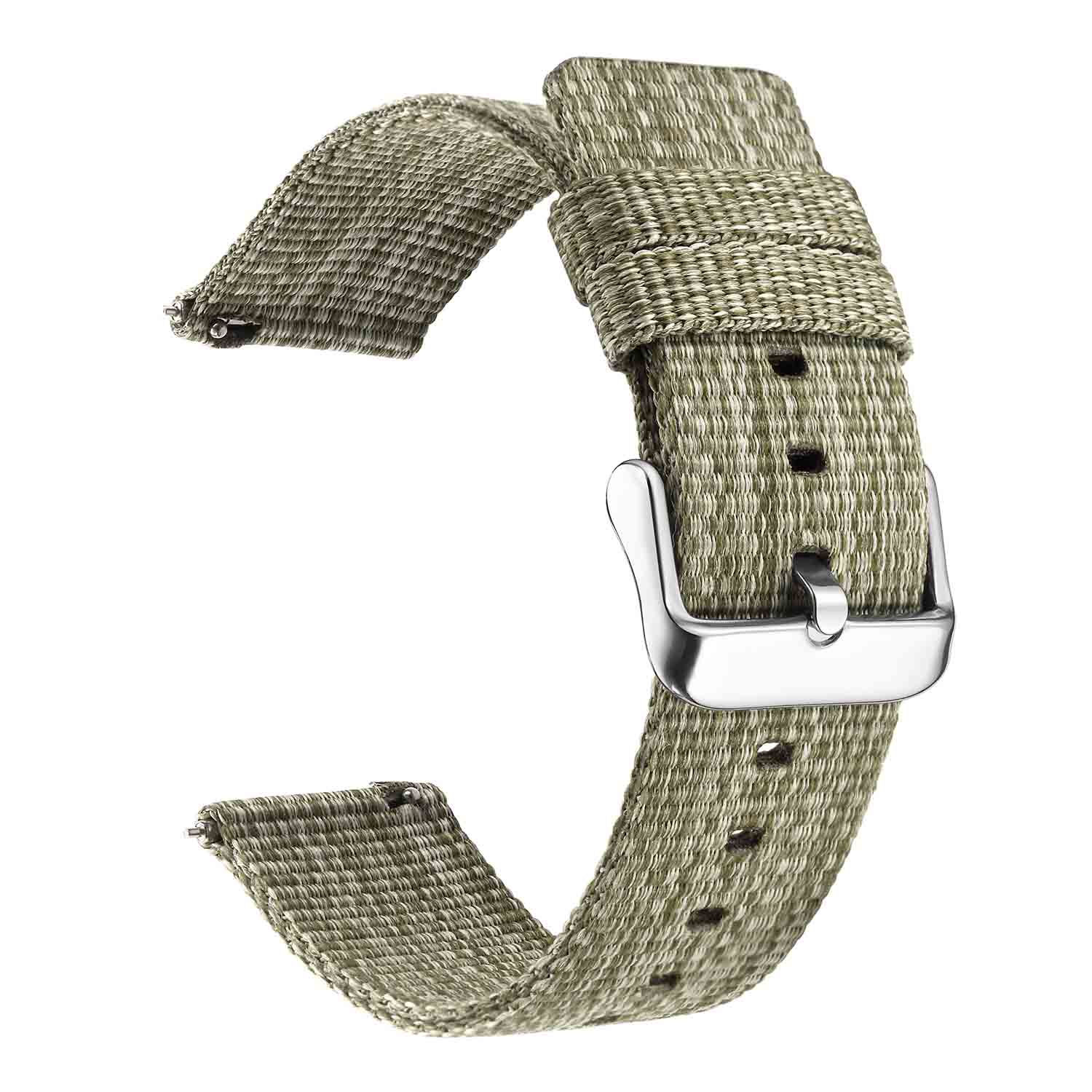 Bracelete 22mm em Nylon : Verde