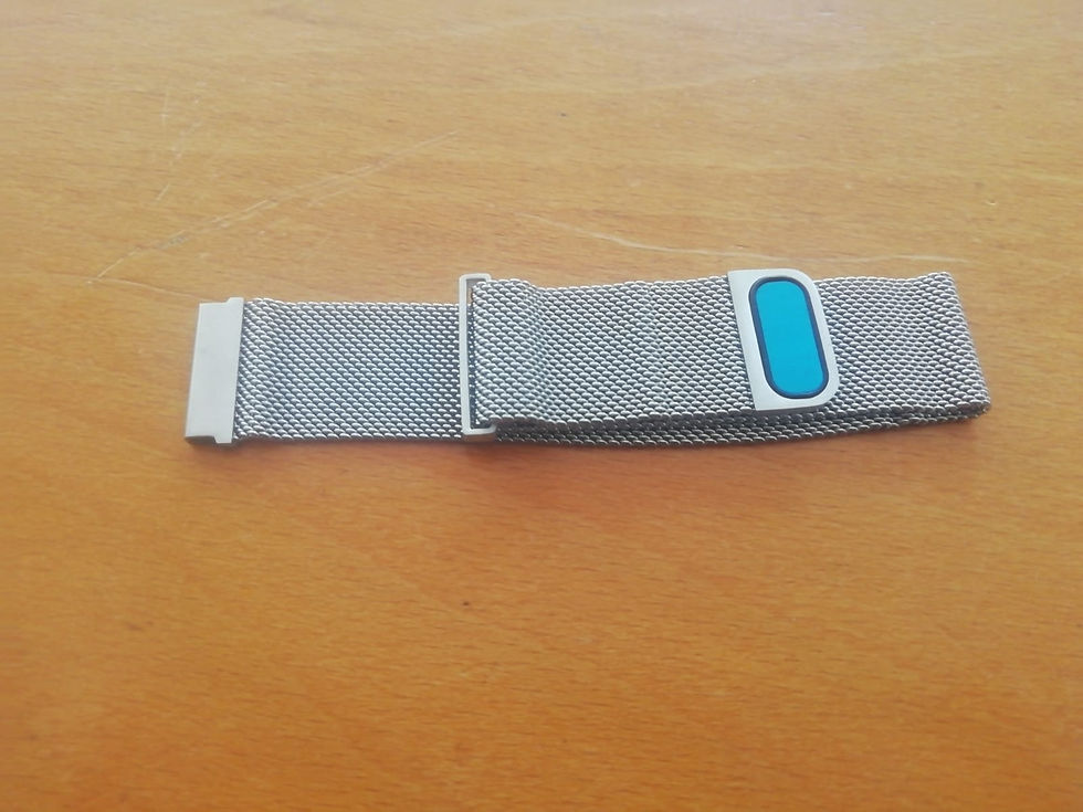 Miniatura: Bracelete 22mm em aço milanesa, Loop magnética : Prateada