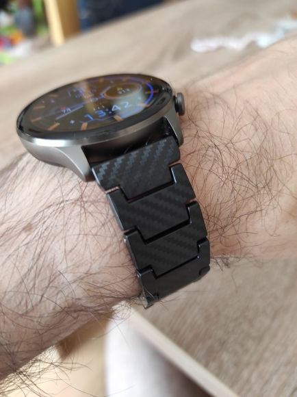 Miniatura: Bracelete 22mm, fecho borboleta : Preto