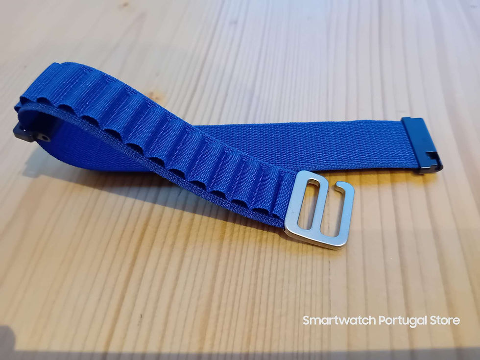 Miniatura: Bracelete 22mm em nylon Alpine : Azul