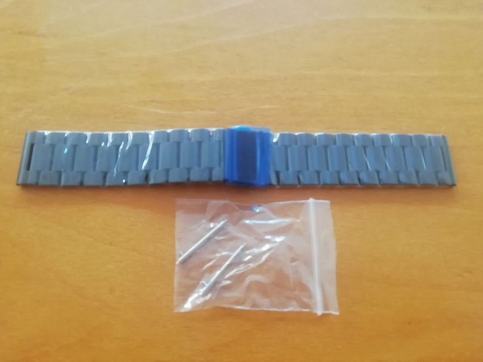 Miniatura: Bracelete 22mm em aço /Metal : Preta