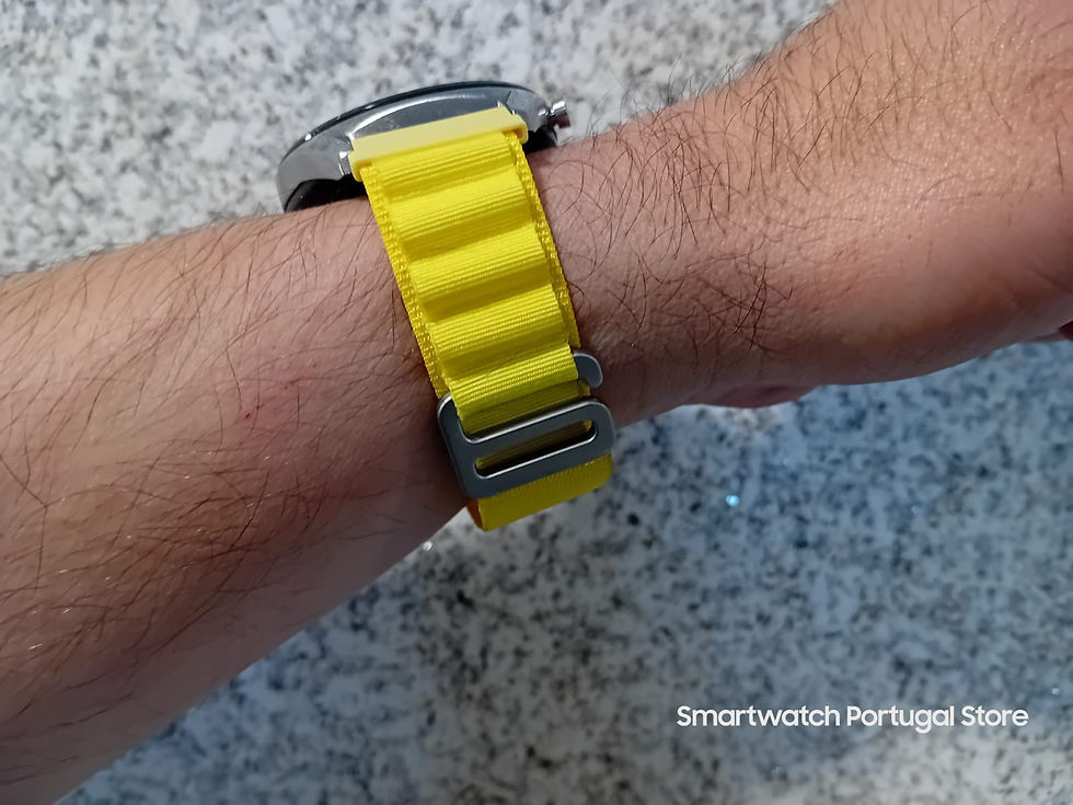 Miniatura:  Bracelete 22mm em nylon Alpine : Amarela