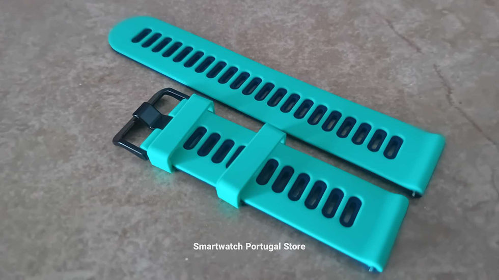 Miniatura: Bracelete 22mm em Silicone : Verde Azul