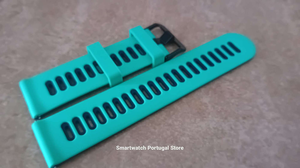 Miniatura: Bracelete 22mm em Silicone : Verde Azul
