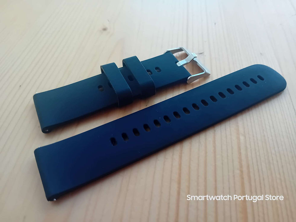 Miniatura: Bracelete 22mm em Silicone : Preto 