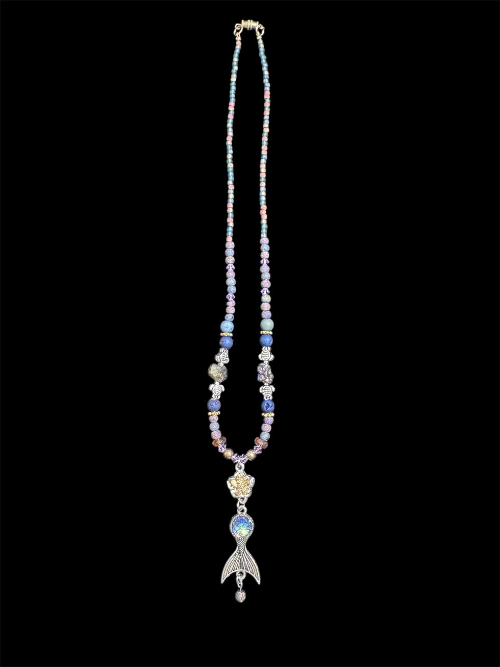 Thumbnail: mermaid tail necklace