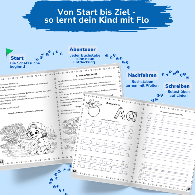 Miniaturbild: Das ABC Lernbuch: Flo's Schatzsuche- Buchstaben lernen mit Abenteuer-Geschichte