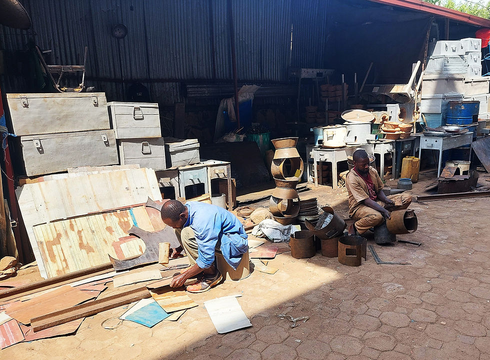 Everyone seems to be busy working with their hands, making and repairing all sorts of things.