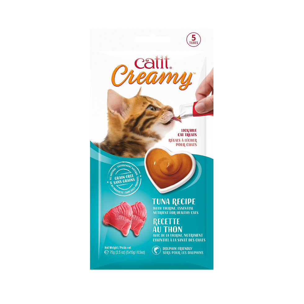 Régals crémeux Catit Creamy, Thon, paquet de 5