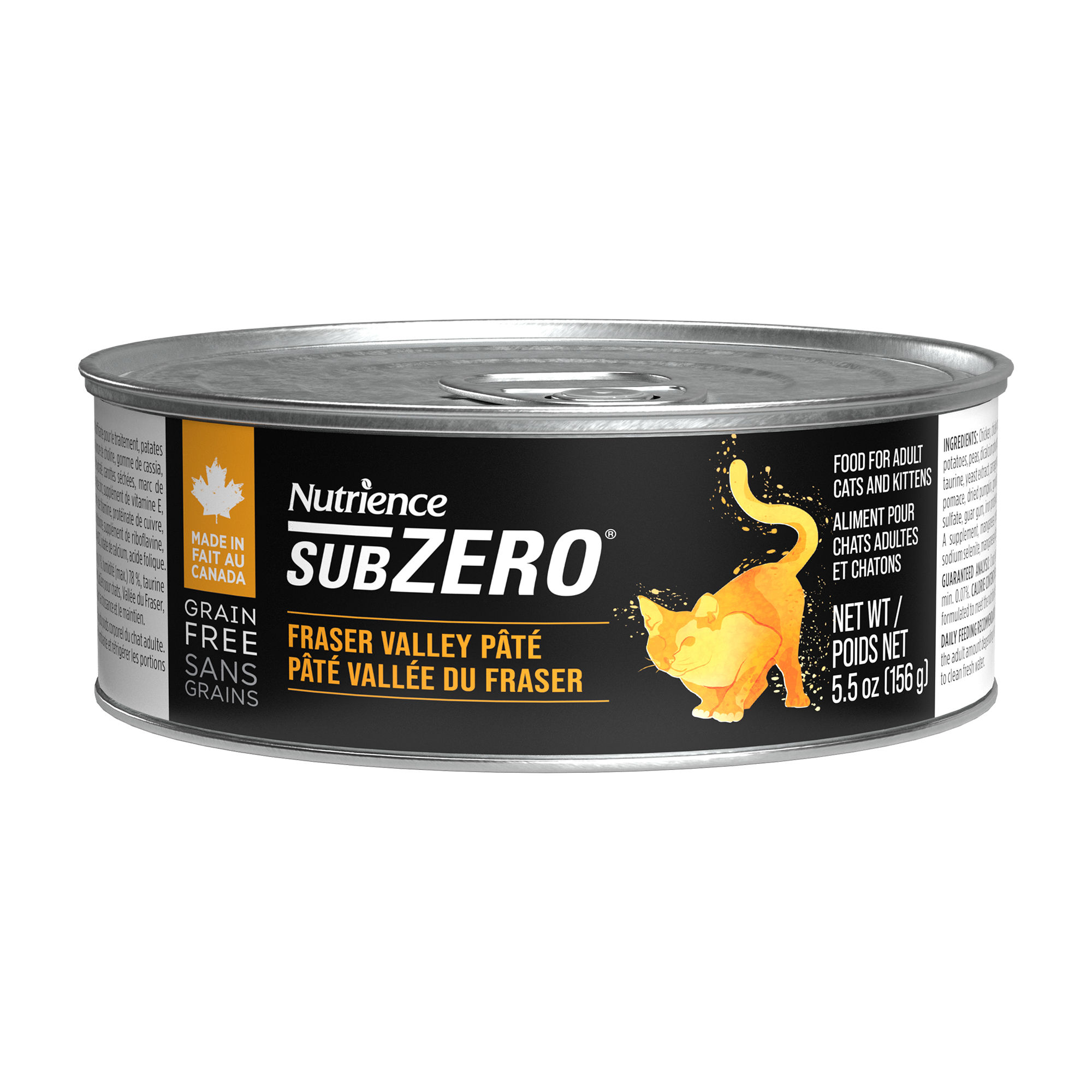 Pâté Nutrience SubZero pour chats, Vallée du Fraser, 156 g