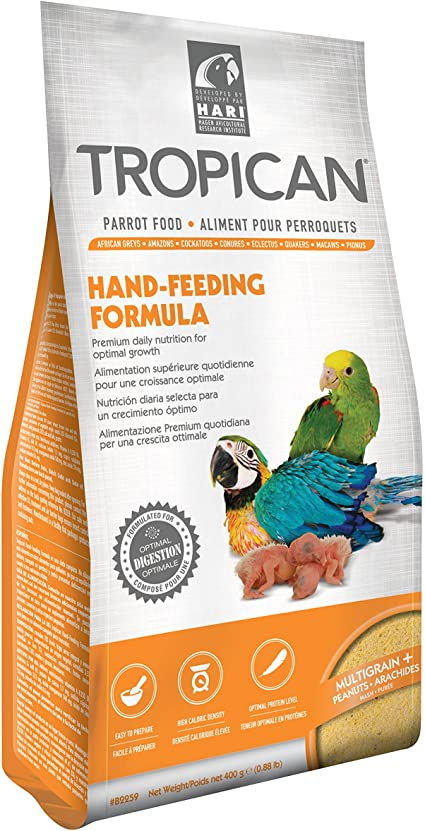 Pâté d'élevage pour croissance perroquet Tropican 400gr