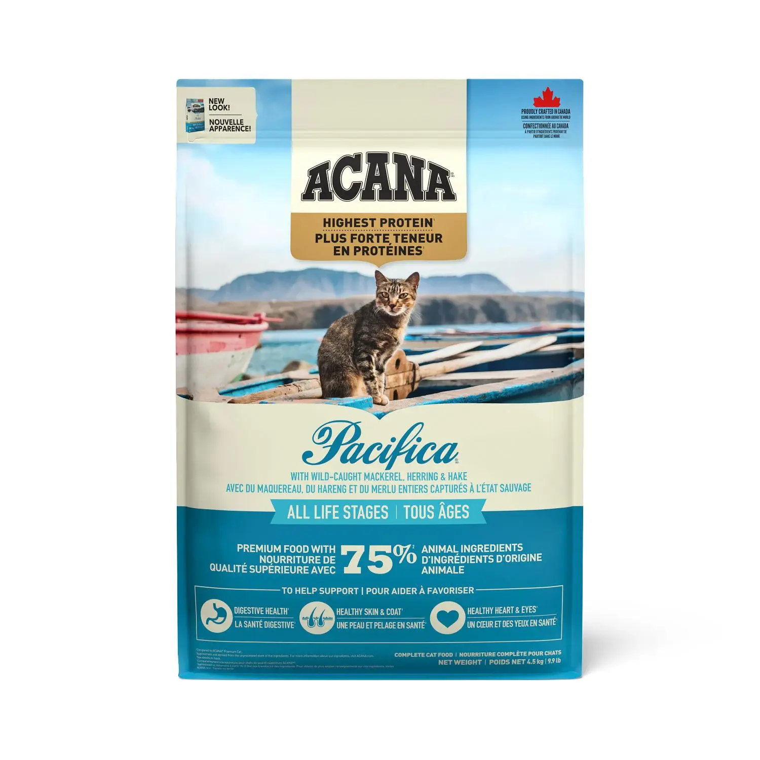 Nourriture CHAT Pacifica régionals poissons sans grains Acana