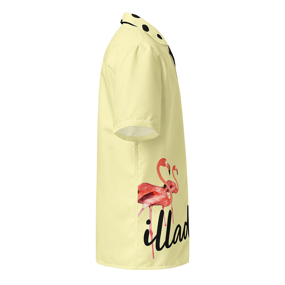 Thumbnail: illadelstyles Flex Button up Yellow Flamingo