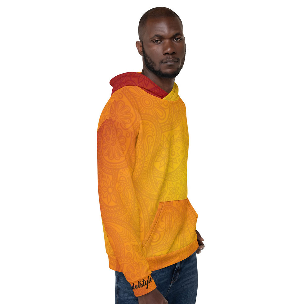 illadelstyles Orange Paisley Hoodie | illadelstyles Ent