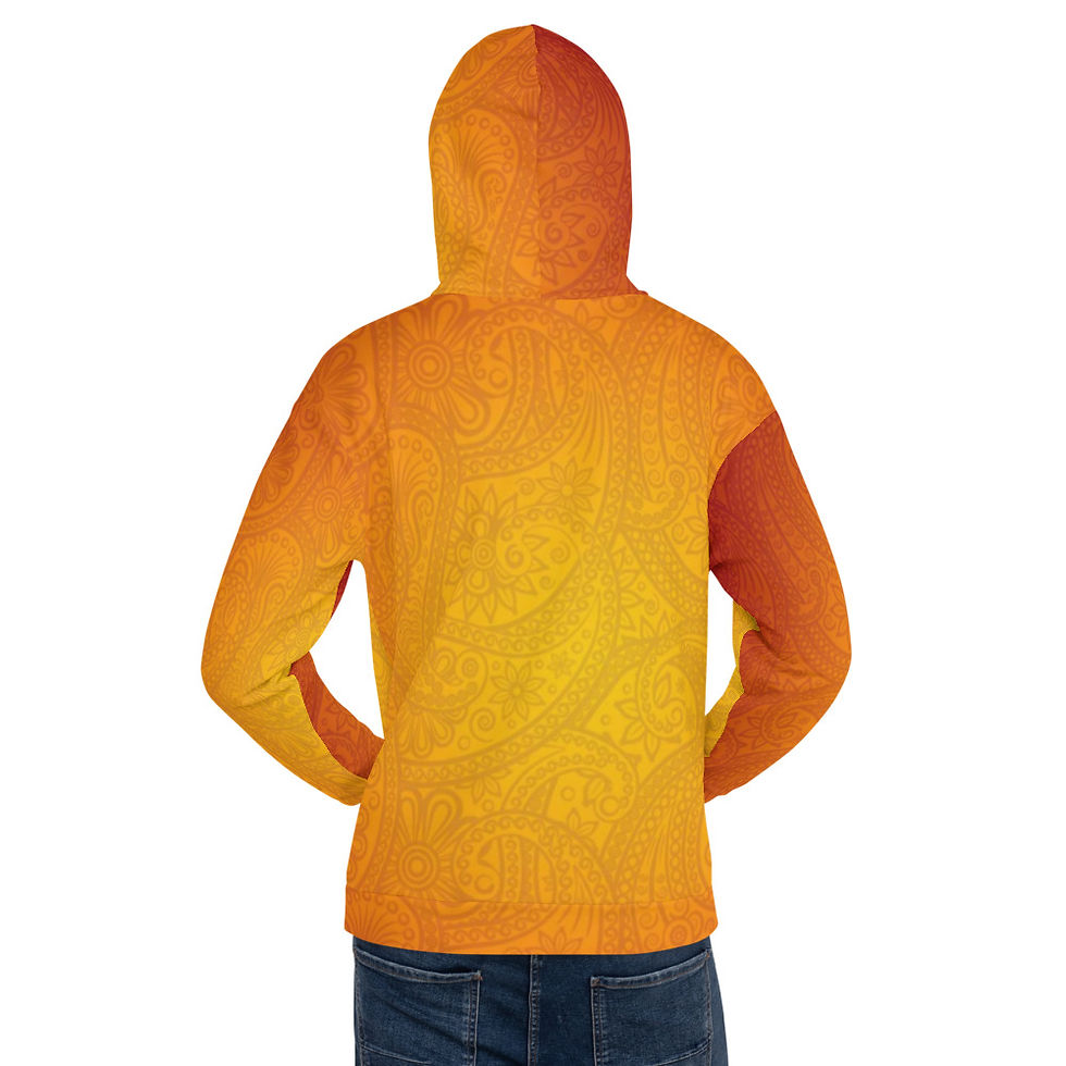 illadelstyles Orange Paisley Hoodie | illadelstyles Ent