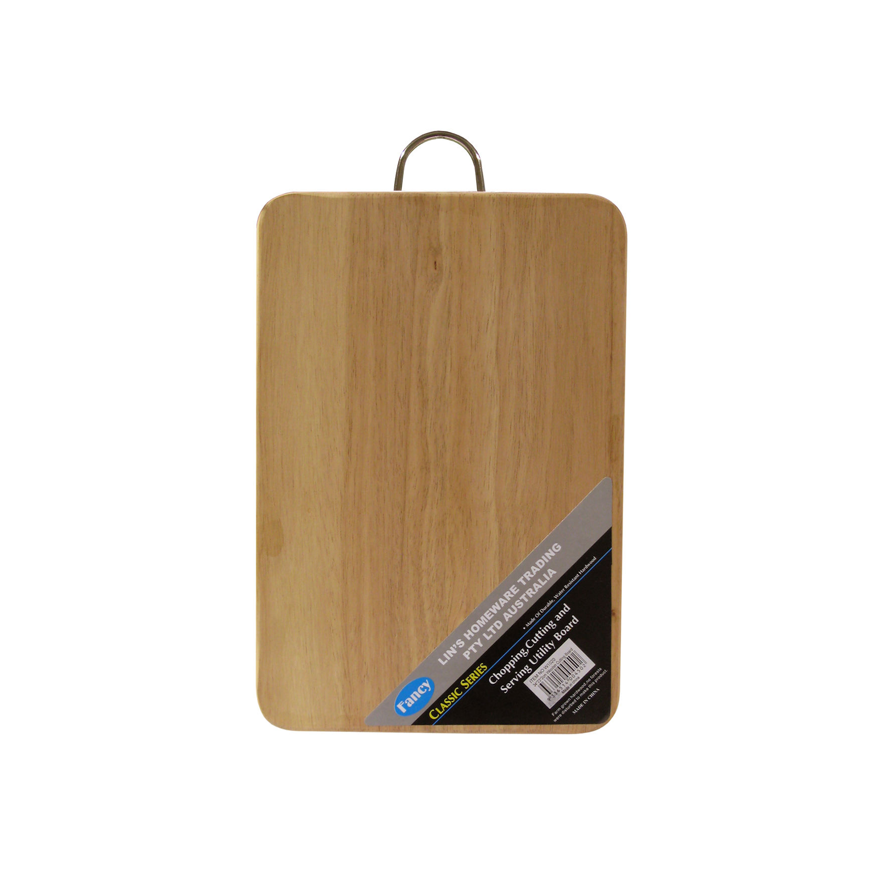 Medium Wooden Chopping Board with Metal Handle
