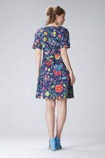 Thumbnail: Floral dress “ES-THER” made of organic cotton and tencel