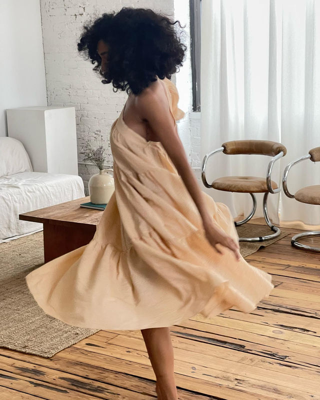 תמונה ממוזערת: The Yang Dress - Mid-length -  Apricot