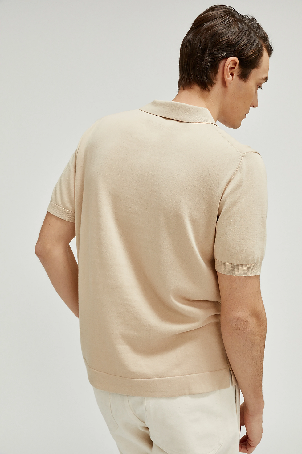 サムネイル： 100% Organic Cotton - Button Down Polo Shirts - Mul. Colors - Night Navy