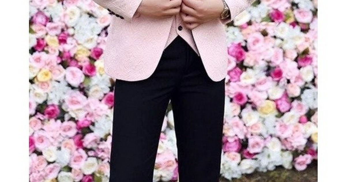 Item#5111 - Men's Pink Jacquard Tuexdo