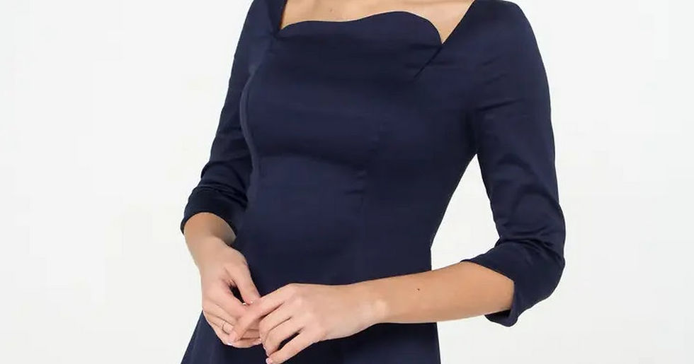 תמונה ממוזערת: Asymmetrical empire waist mini dress
