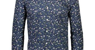Floral AOP Stretch Shirt L/S Style: 30-203046US