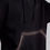 Miniatura: Black Hoodie with Dyed Patterns