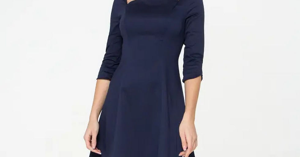 תמונה ממוזערת: Asymmetrical empire waist mini dress