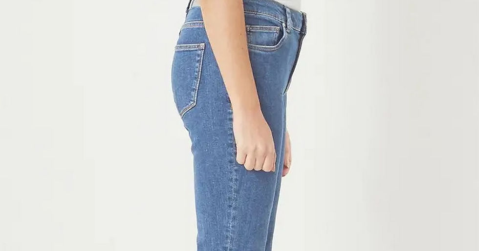 Thumbnail: Nila - Boyfriend Fit Denim Jeans Pants - Light Blue