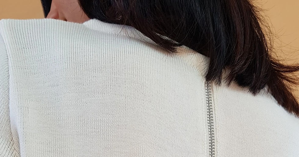 תמונה ממוזערת: Merino Wool White Knitwear/Crewneck Sweaters