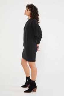 Miniaturbild: Viola Sweatshirt Dress - Black Beauty