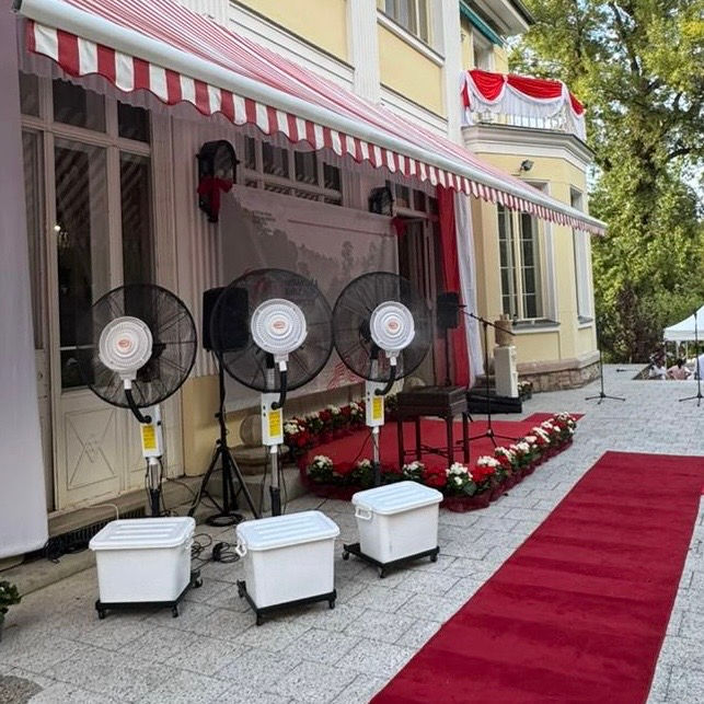 Miniatura: ventilátor s rozprašovačem vody