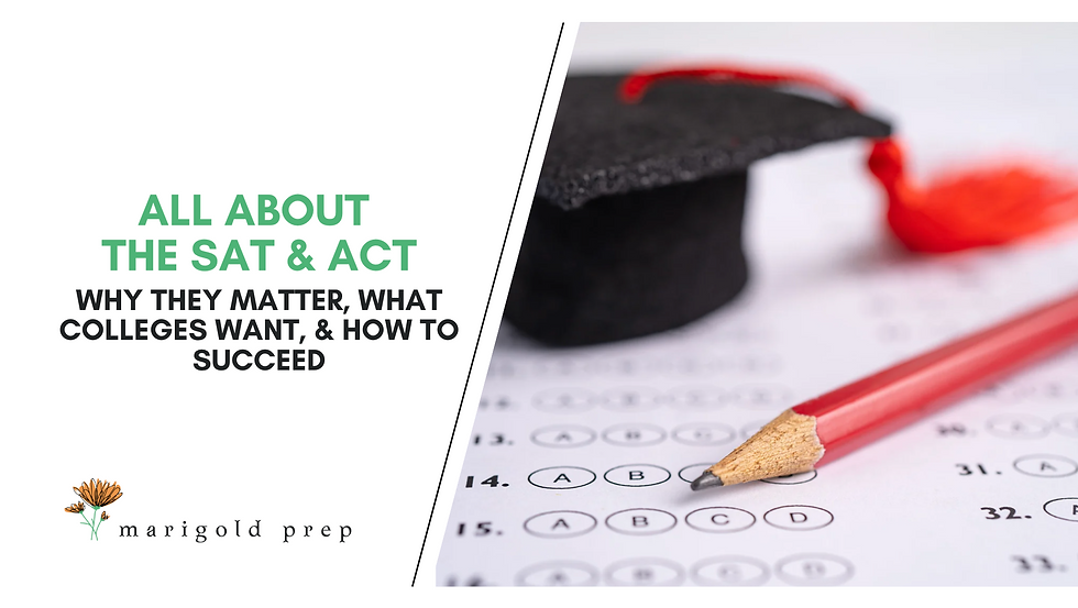 The SAT & ACT: Why They Matter, What Colleges Want, & How to Succeed