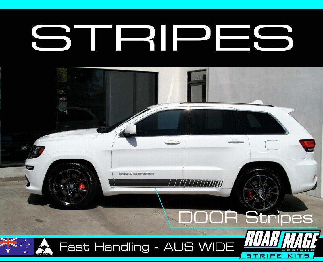 AM side DOOR stripes fit 2011-2021 JEEP GRAND CHEROKEE decals stickers SRT