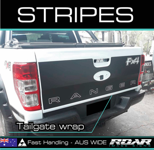 fits 2012-2021 Ford Ranger TAILGATE stripe kit decals stickers 4x4 FX4 ...