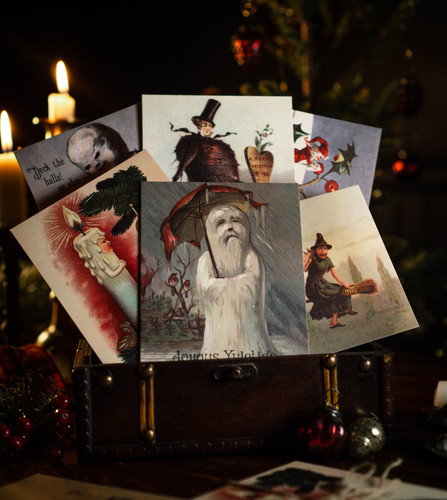 Creepy Victorian Christmas Postcards Set | Nikk Alcaraz