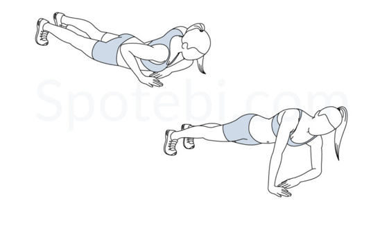 Asymmetrical pushup