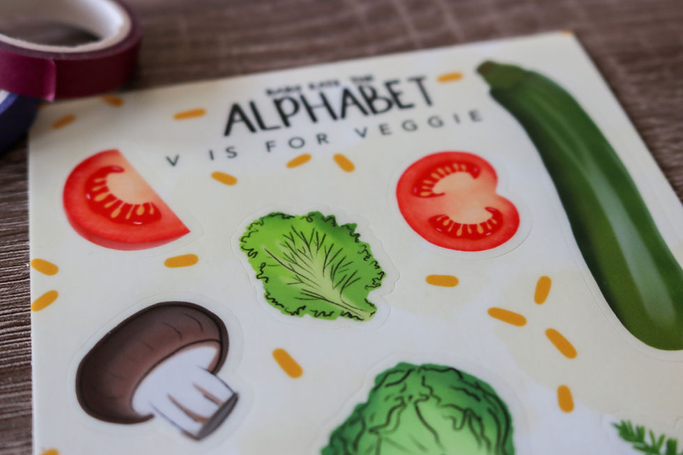 Thumbnail: "V is for Veggie" Sticker Sheet | Baby Eats The Alphabet
