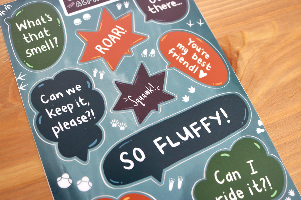 Thumbnail: Thought Bubble Sticker Sheet | Exploring The Alphabet