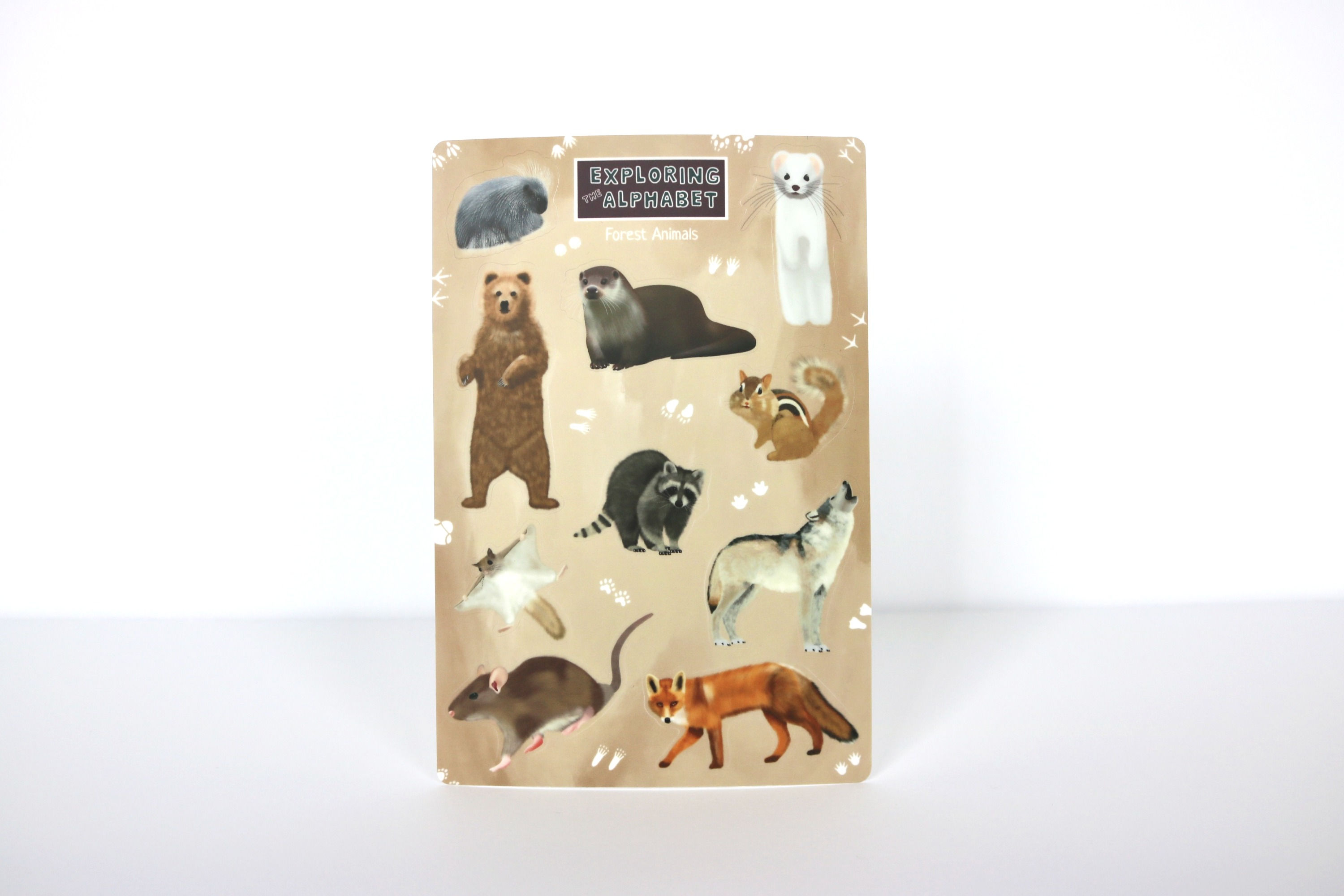 Forest Animals Sticker Sheet | Exploring The Alphabet