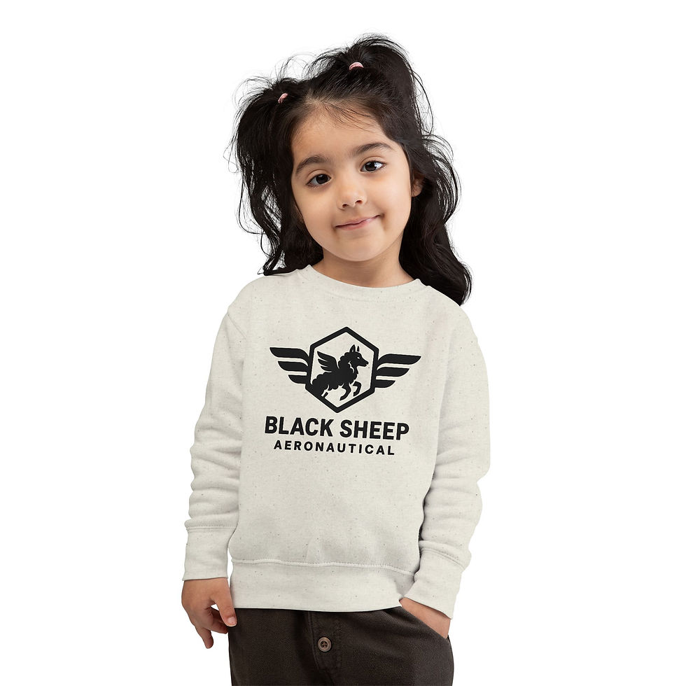 Black Sheep Lambs Toddlers Sweatshirt