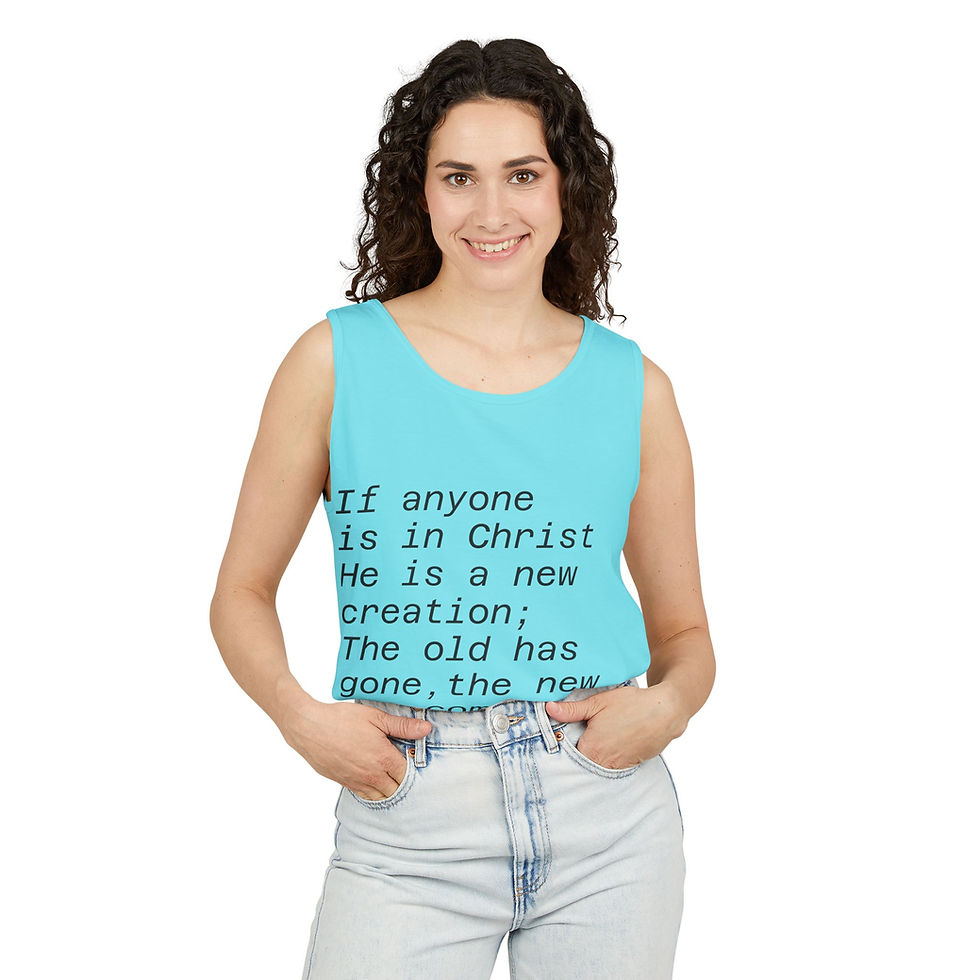 Thumbnail: 2 Co 5:17 tank top